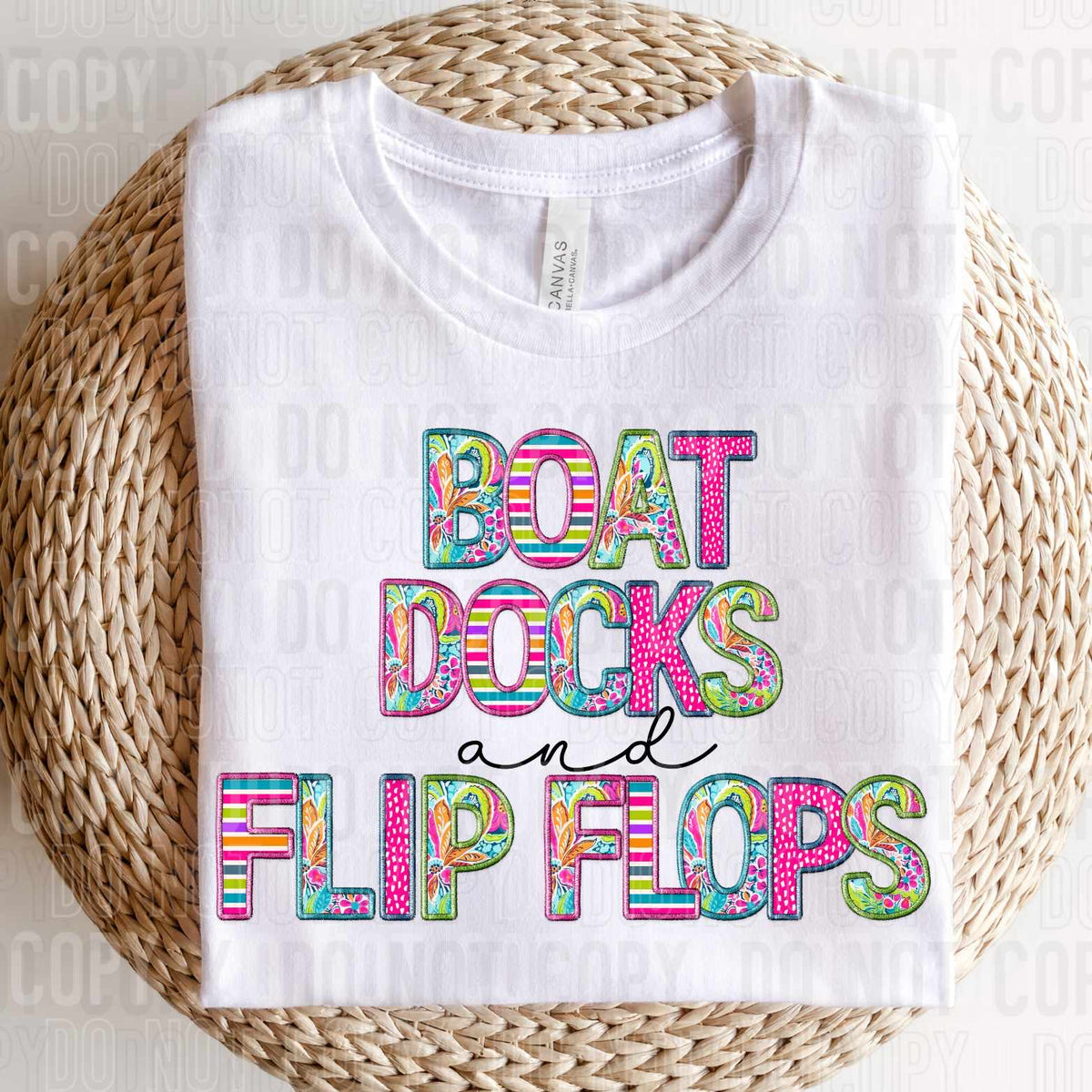 Boat docks and flip flops (SBB) 32082 DTF transfer