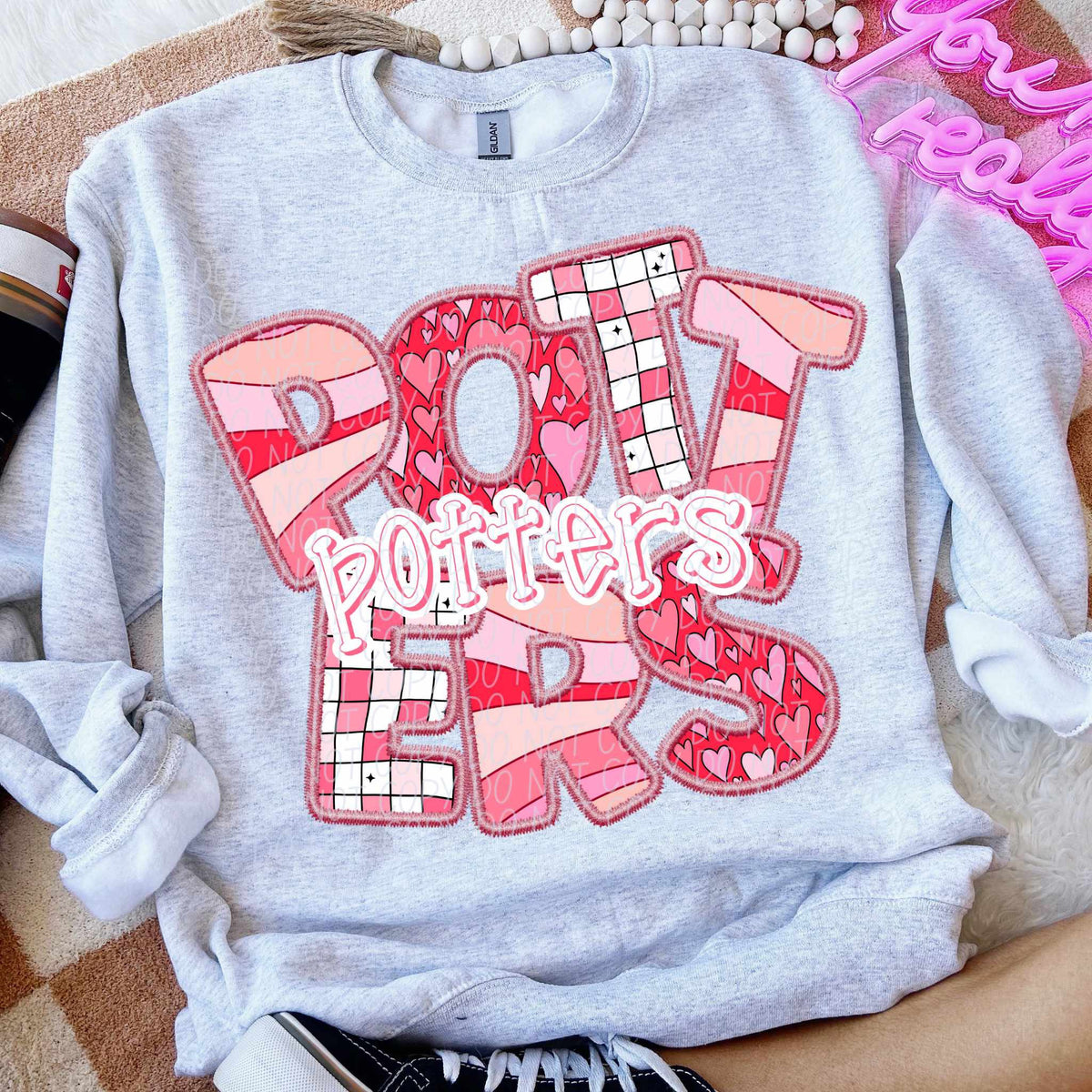 Potters pink groovy (CITY) 80536 DTF transfer