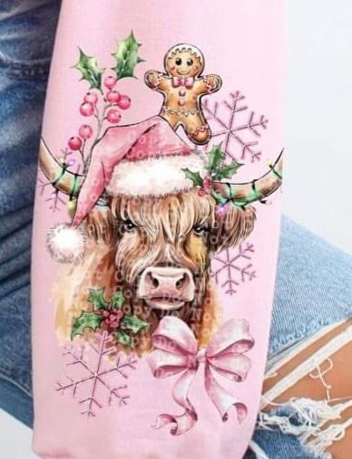 Howdy Christmas sleeve (CSTAGE) 64534 DTF transfer