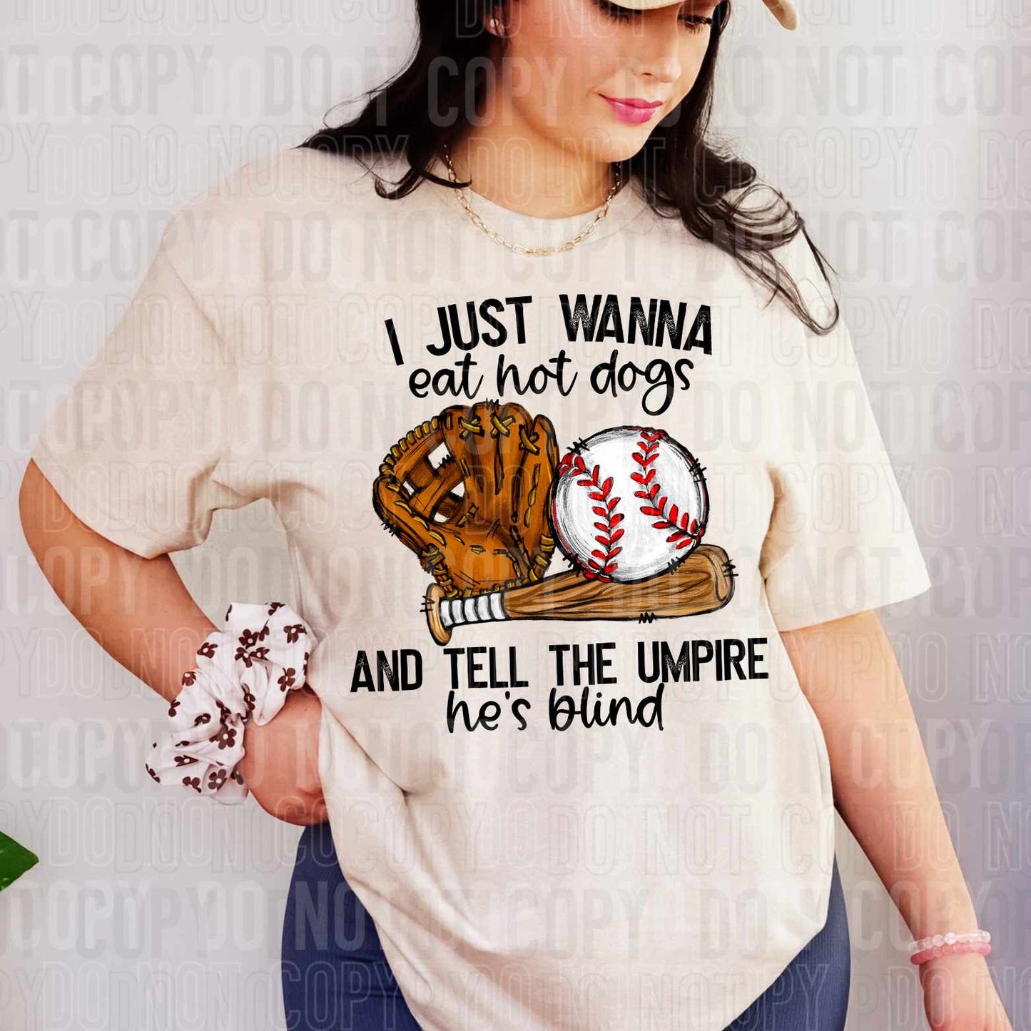 I just wanna eat hotdogs and tell the umpire he’s blind baseball (SBB) 32069 DTF transfer