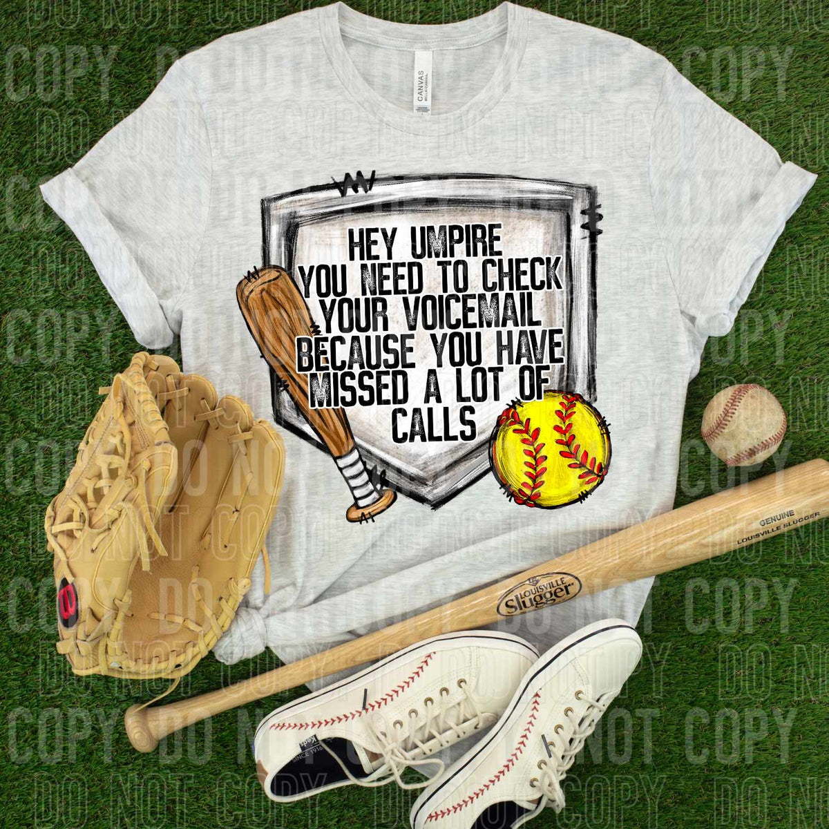 Hey umpire you need to check your voicemail softball (SBB) 32063 DTF transfer