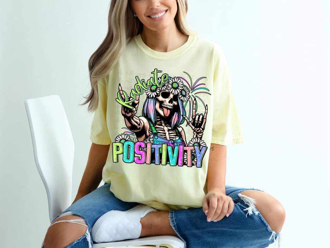 Radiate positivity skellie 32094 DTF transfer