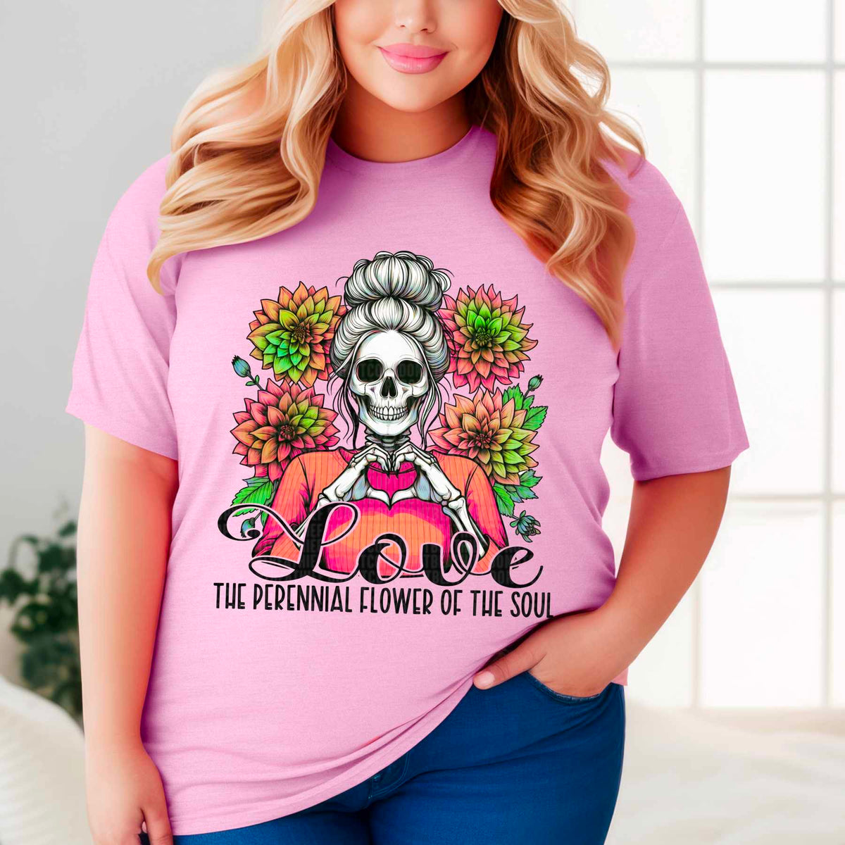 Love the perennial flower of the soul 32090 DTF transfer