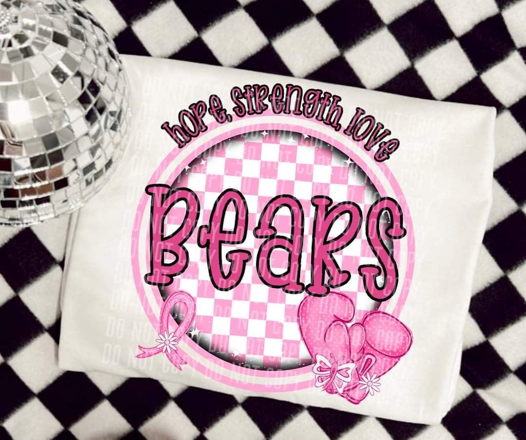 Hope, strength, love bears (CC) 44768 DTF transfer