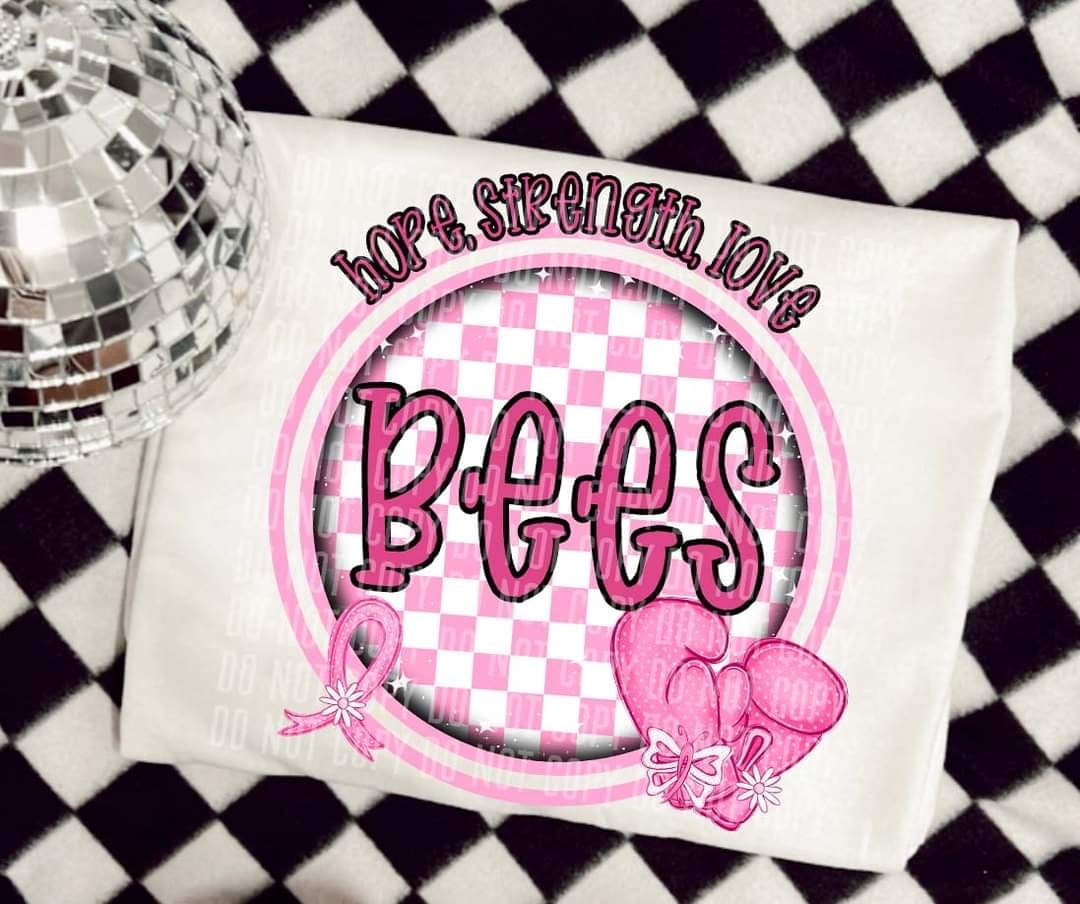 Hope, strength, love bees (CC) 44767 DTF transfer
