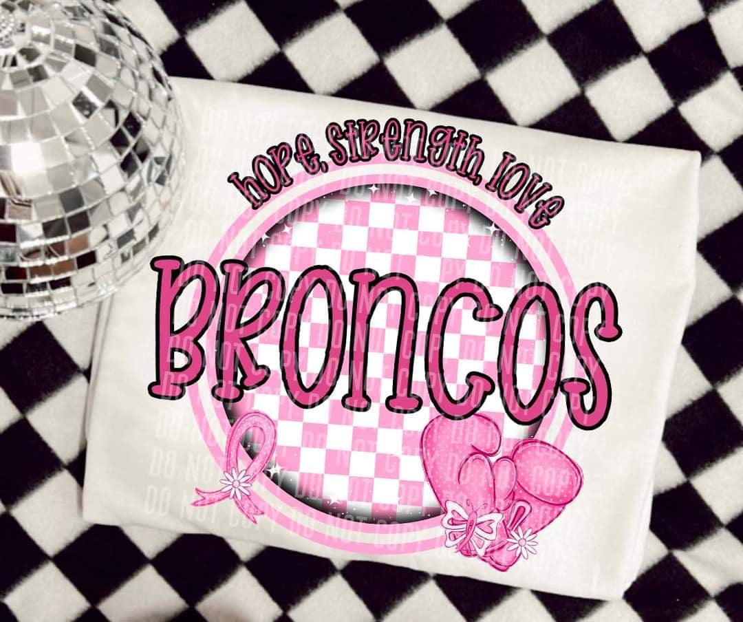 Hope, strength, love broncos (CC) 44757 DTF transfer