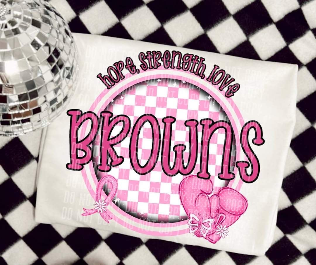 Hope, strength, love browns (CC) 44756 DTF transfer