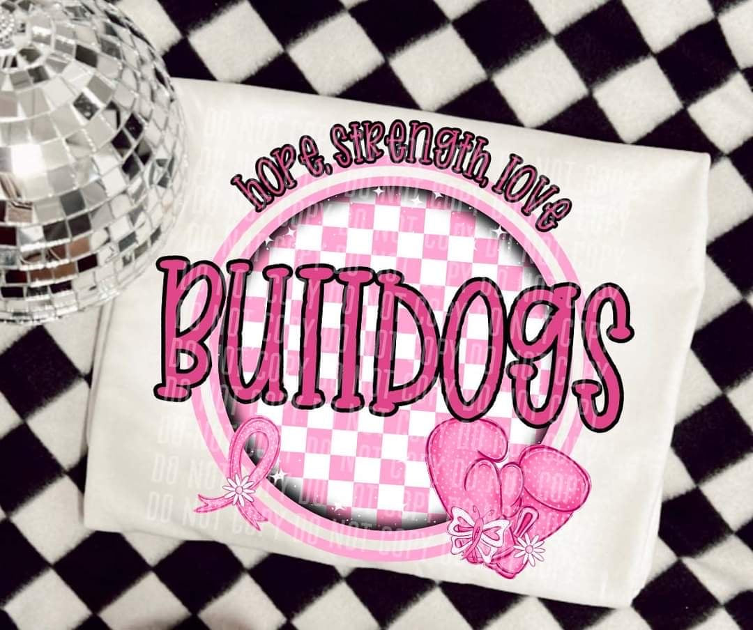 Hope, strength, love bulldogs (CC) 44750 DTF transfer