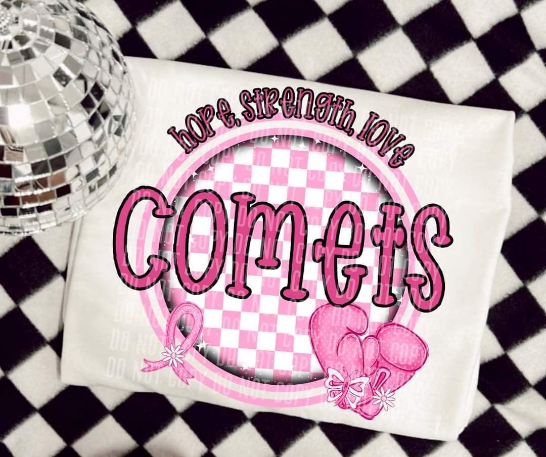 Hope, strength, love comets (CC) 44748 DTF transfer
