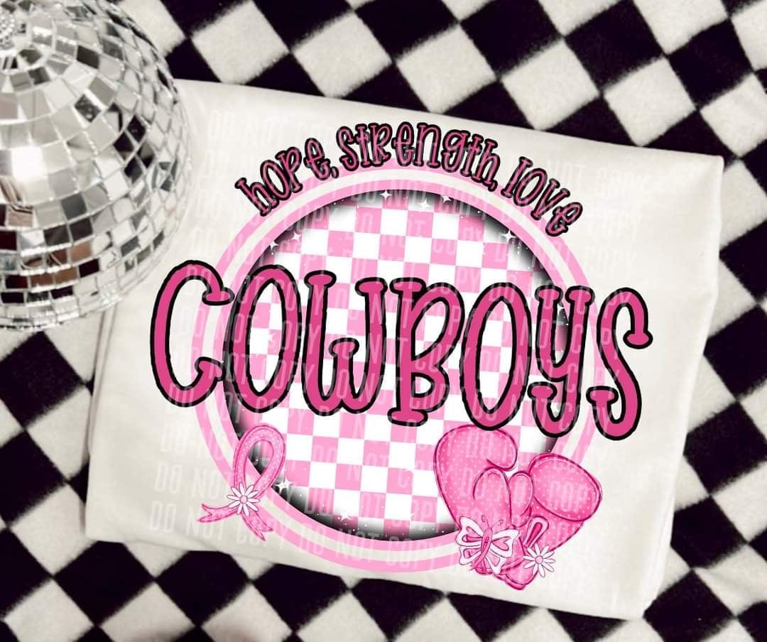 Hope, strength, love cowboys (CC) 44745 DTF transfer