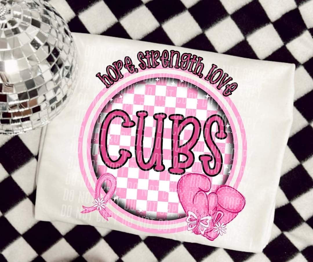 Hope, strength, love cubs (CC) 44743 DTF transfer