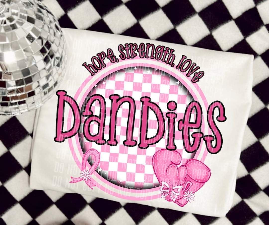 Hope, strength, love dandies (CC) 44742 DTF transfer