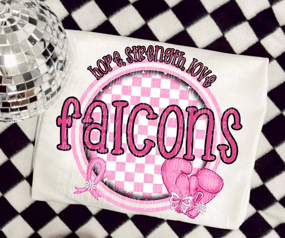 Hope, strength, love falcons (CC) 44736 DTF transfer