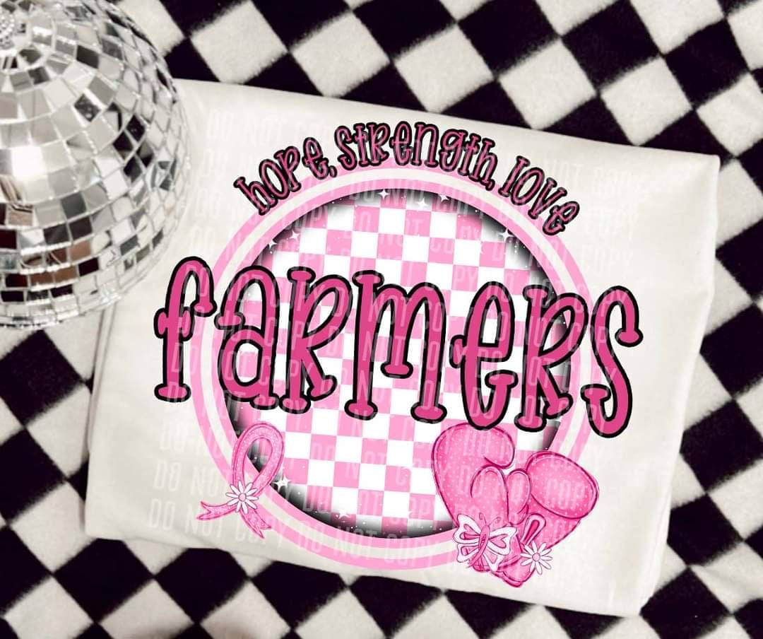Hope, strength, love farmers (CC) 44734 DTF transfer