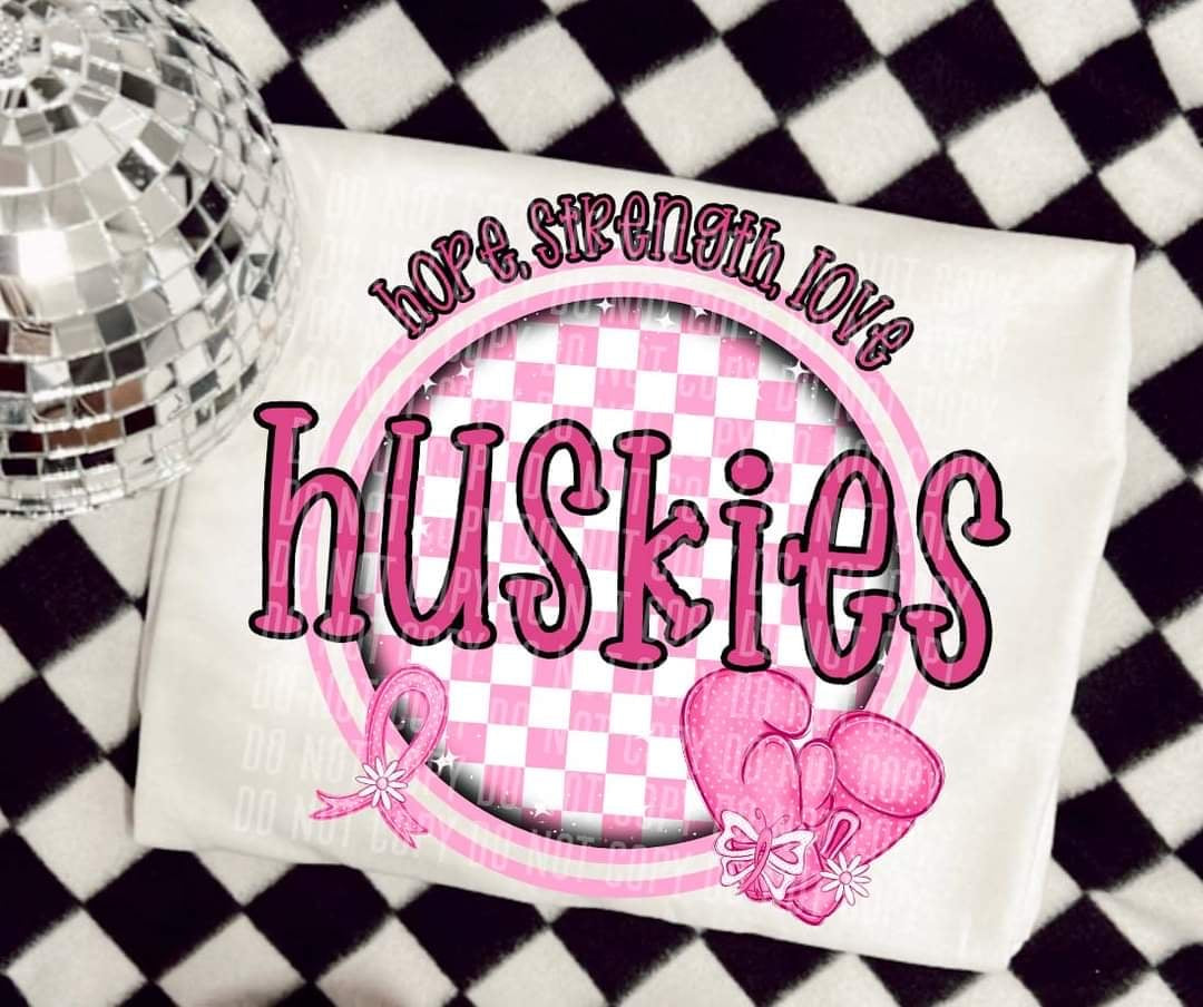 Hope, strength, love huskies (CC) 44720 DTF transfer