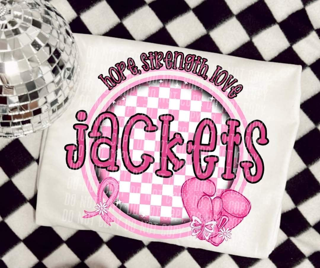 Hope, strength, love jackets (CC) 44717 DTF transfer