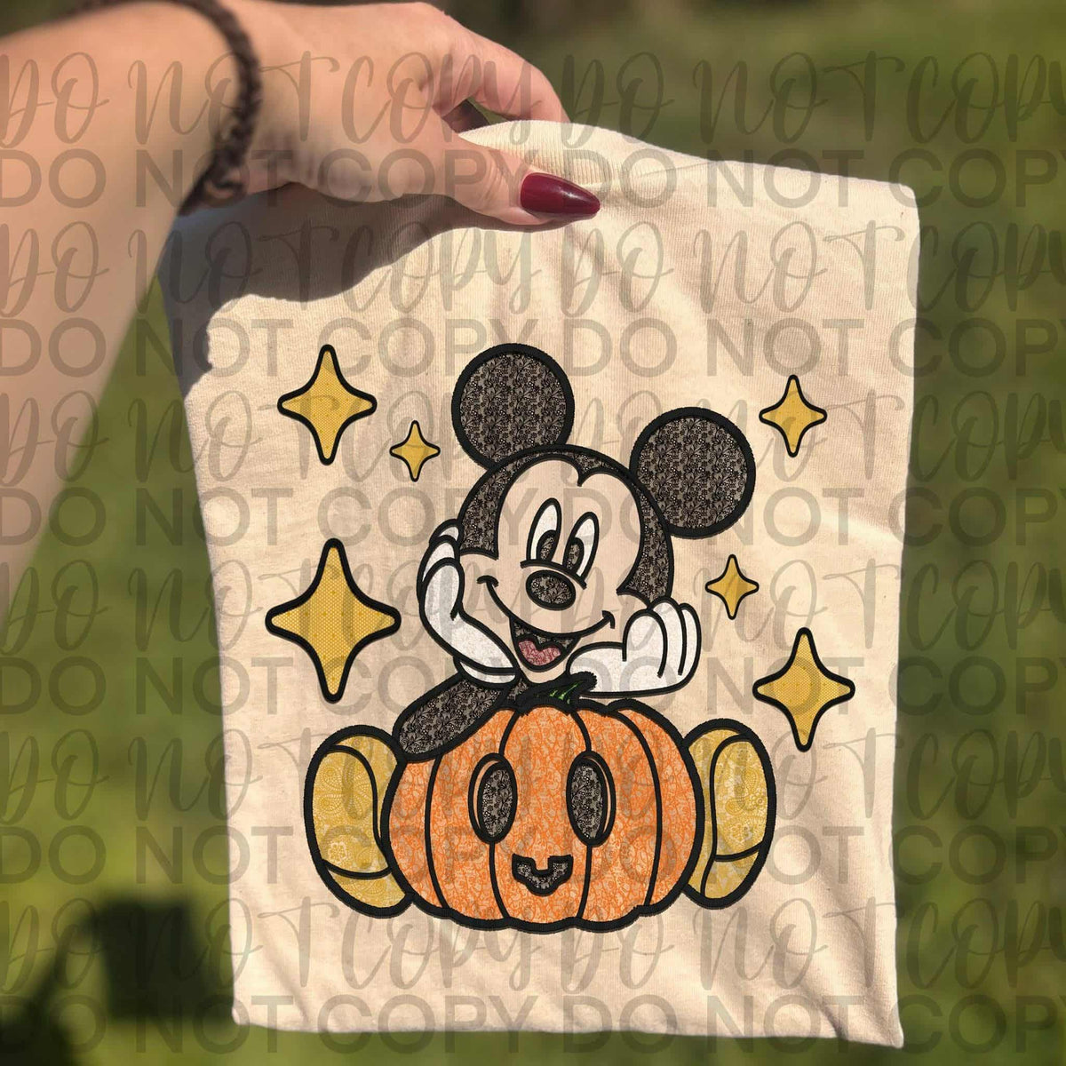Mouse Pumpkin (sweet starlight) 112829 DTF transfer