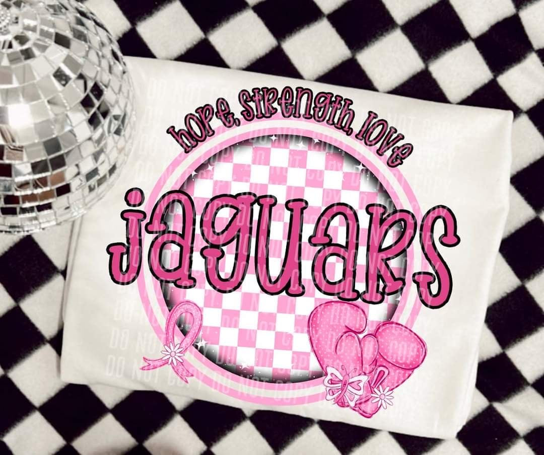 Hope, strength, love jaguars (CC) 44715 DTF transfer