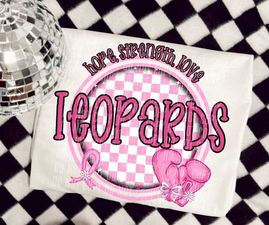 Hope, strength, love leopards (CC) 44713 DTF transfer