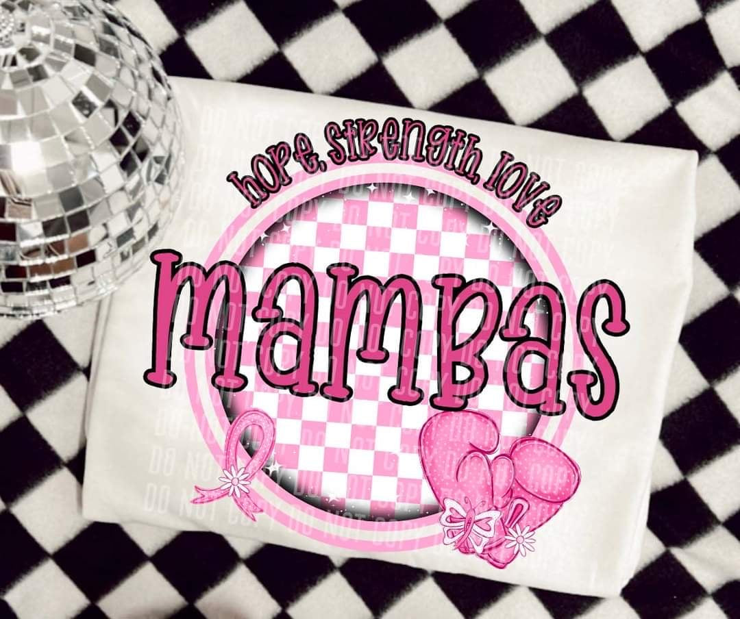 Hope, strength, love mambas (CC) 44711 DTF transfer