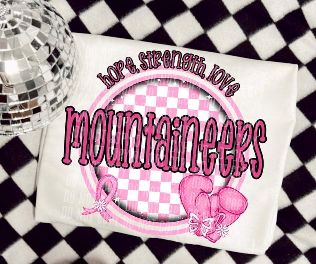 Hope, strength, love mountaineers (CC) 44707 DTF transfer