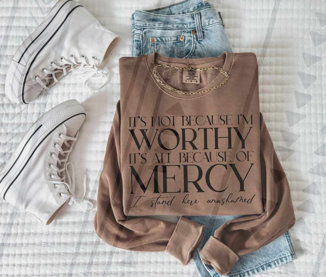 It’s not because I’m worthy it’s because of mercy 80697 DTF transfer
