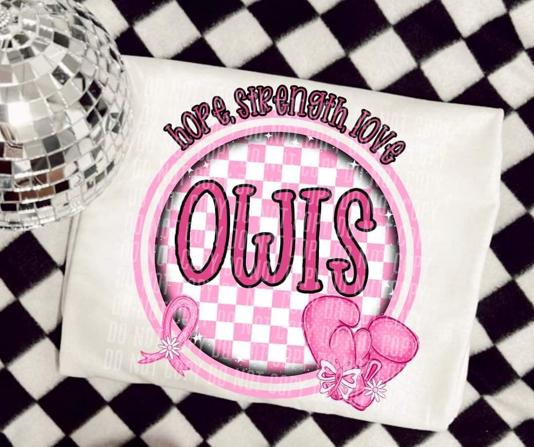 Hope, strength, love owls (CC) 44704 DTF transfer