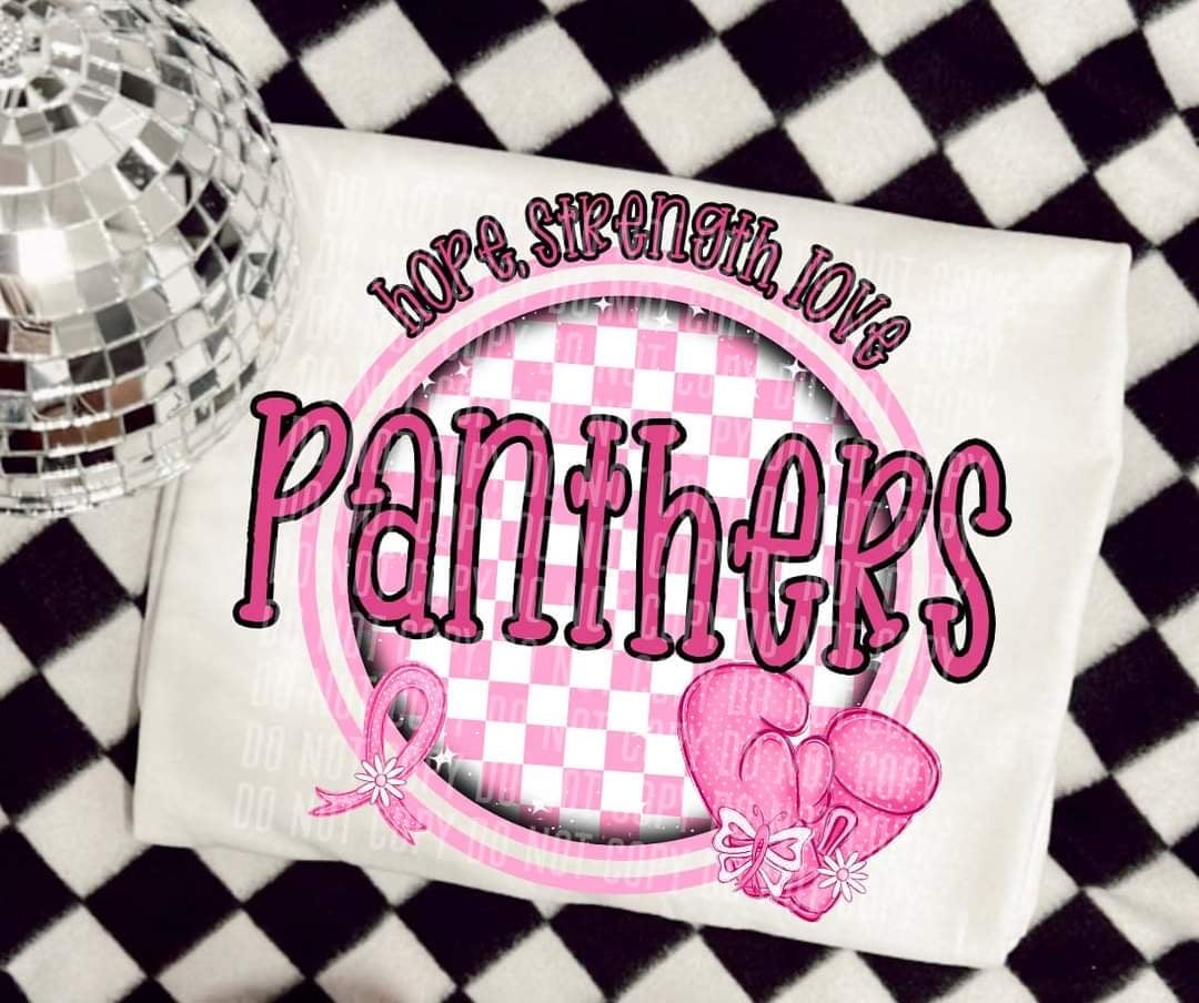 Hope, strength, love panthers (CC) 44703 DTF transfer