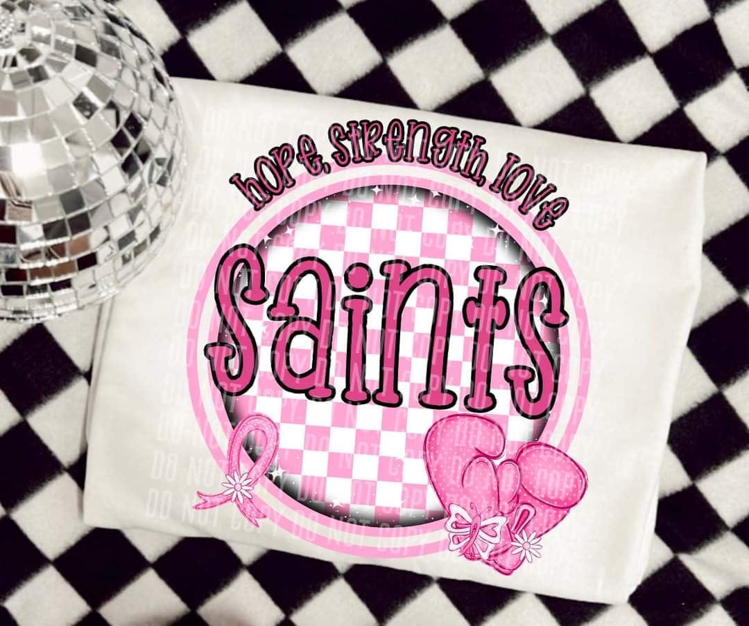 Hope, strength, love saints (CC) 44688 DTF transfer