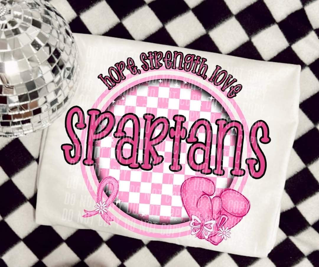 Hope, strength, love Spartans (CC) 44685 DTF transfer