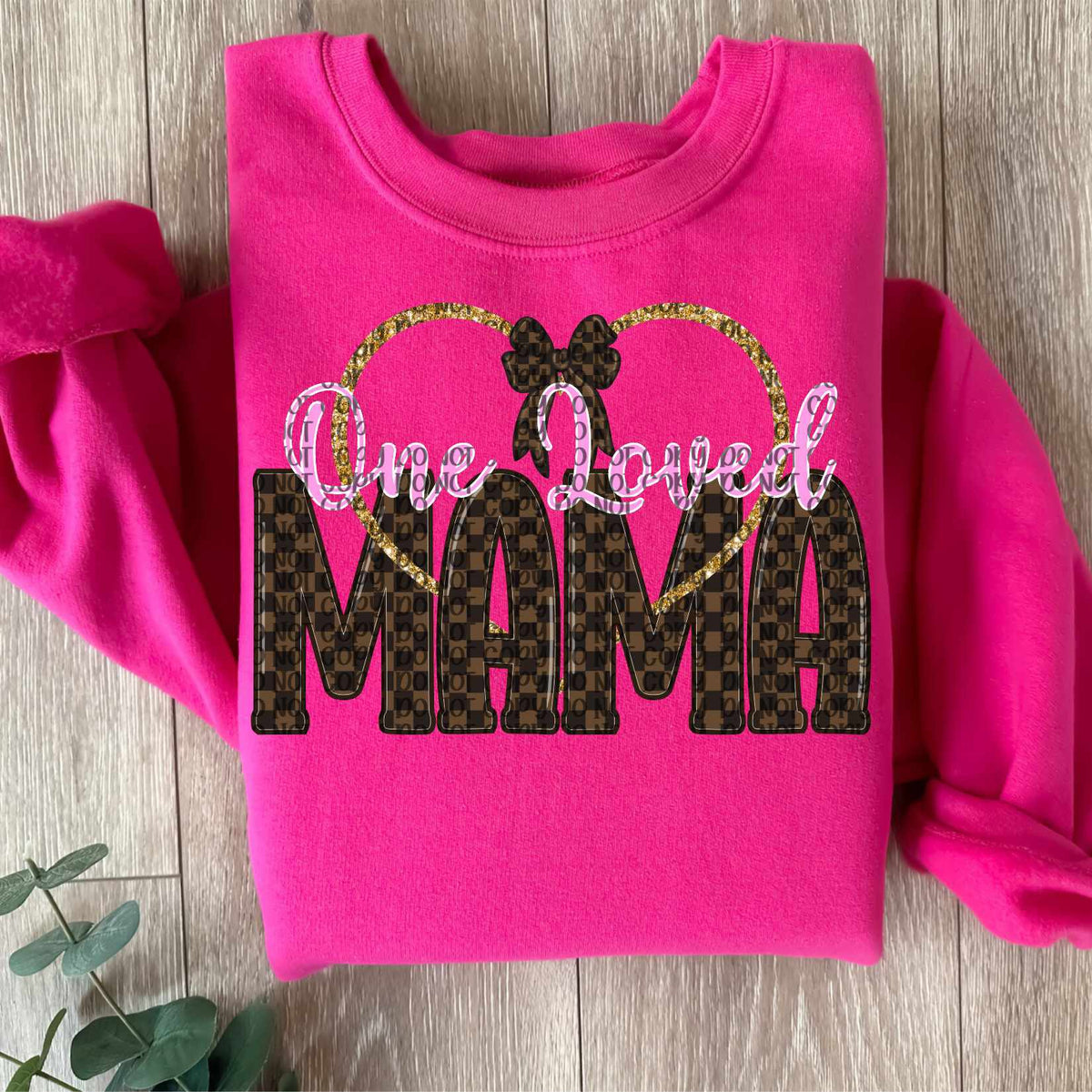 One loved mama heart (VP) 80740 DTF transfer