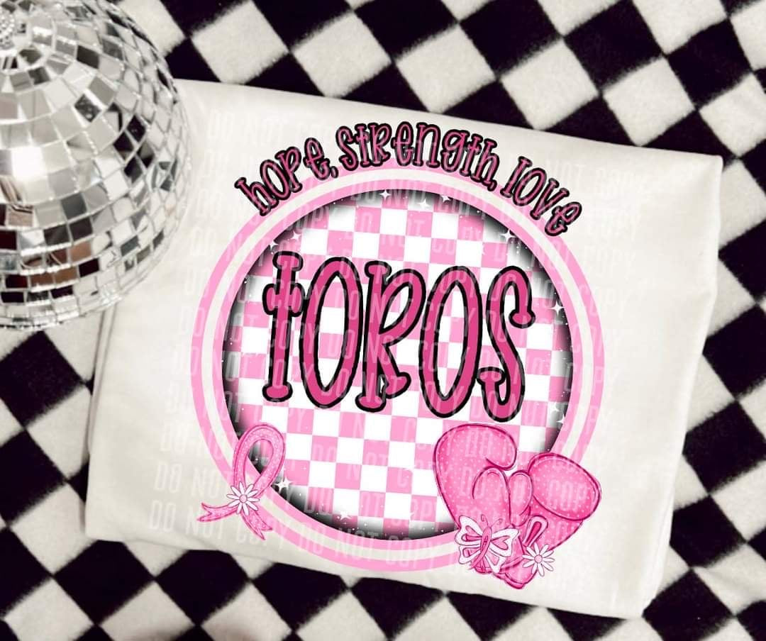 Hope, strength, love toros (CC) 44679 DTF transfer