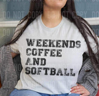 Weekend coffee and softball (SBB) 23061 DTF transfer