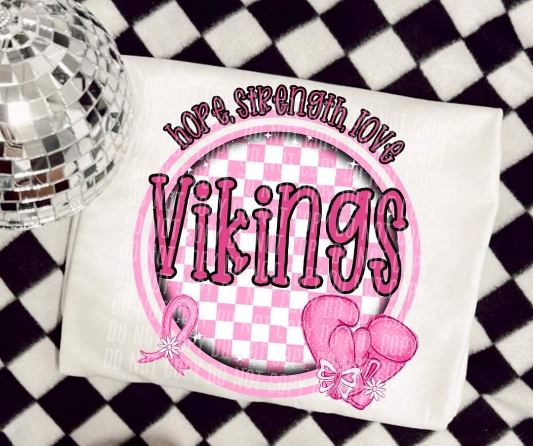 Hope, strength, love Vikings (CC) 44677 DTF transfer