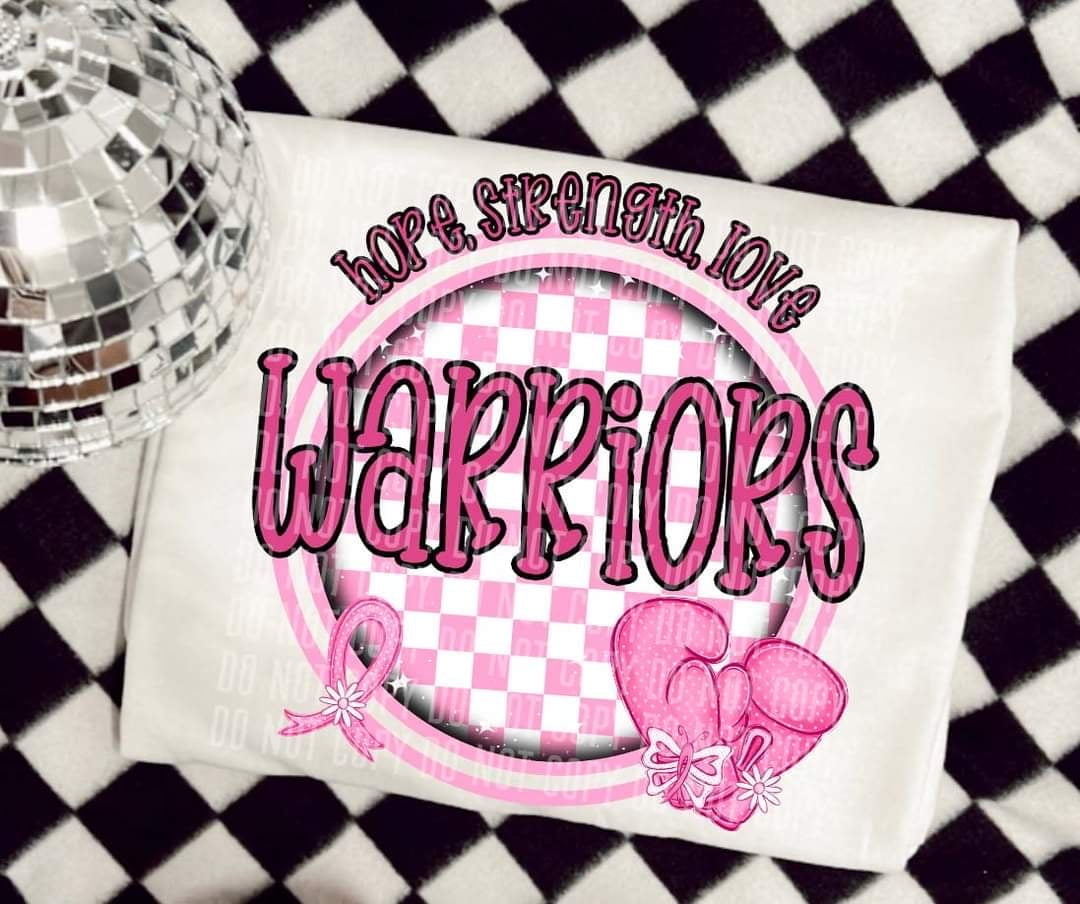 Hope, strength, love warriors (CC) 44675 DTF transfer