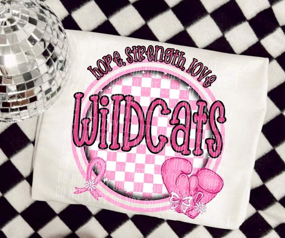 Hope, strength, love wildcats (CC) 44674 DTF transfer