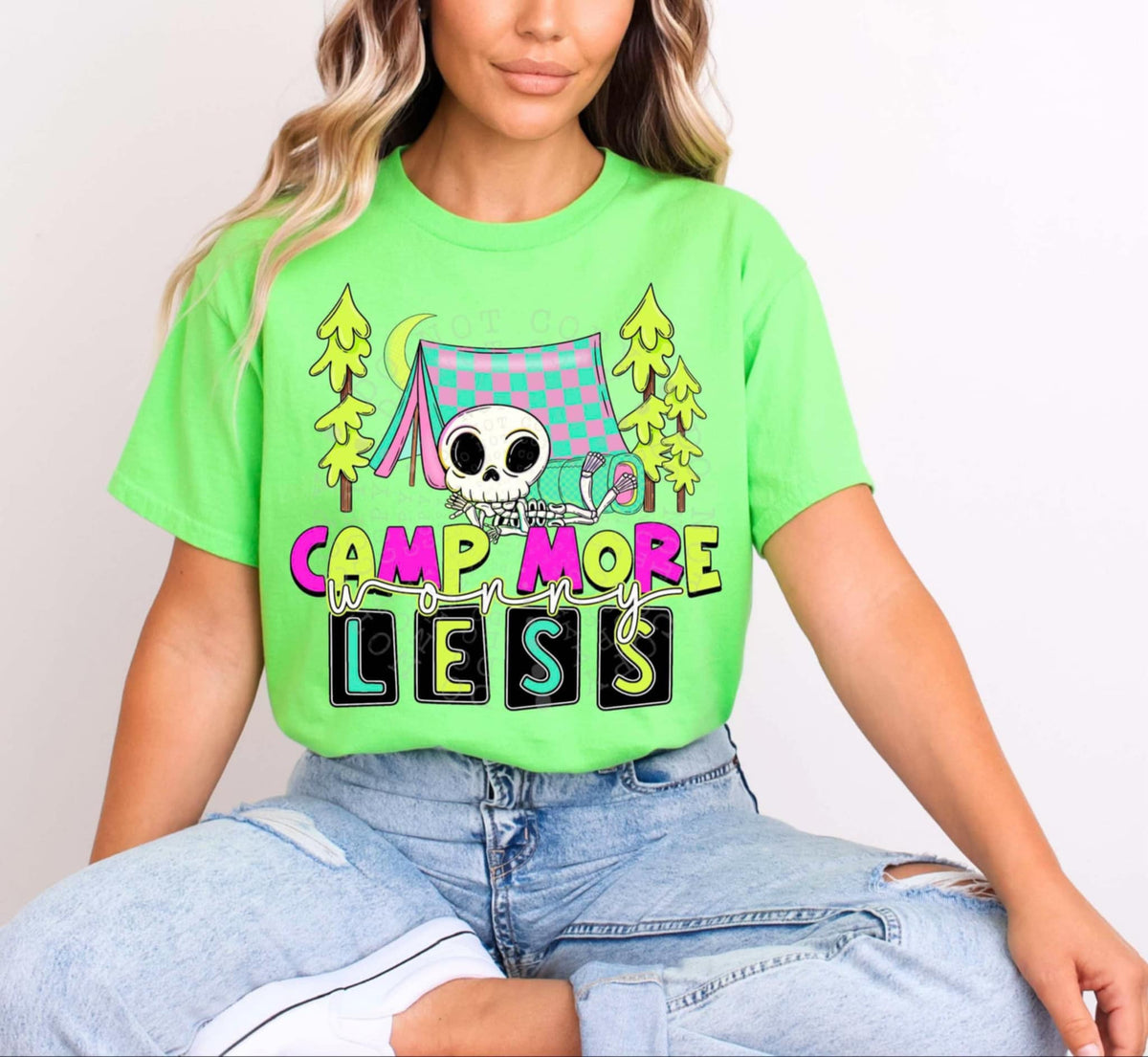 Camp more worry less 93317 DTF transfer
