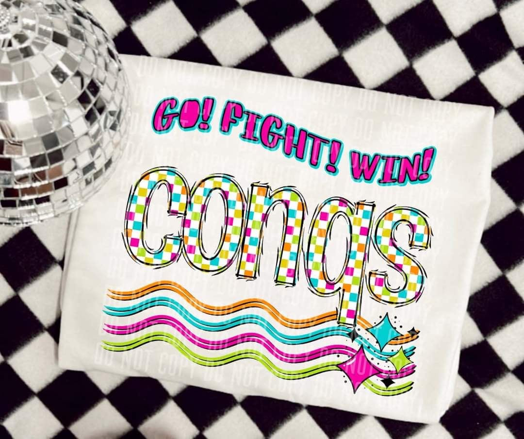 Go Fight Win conqs (CC) 44669 DTF TRANSFER