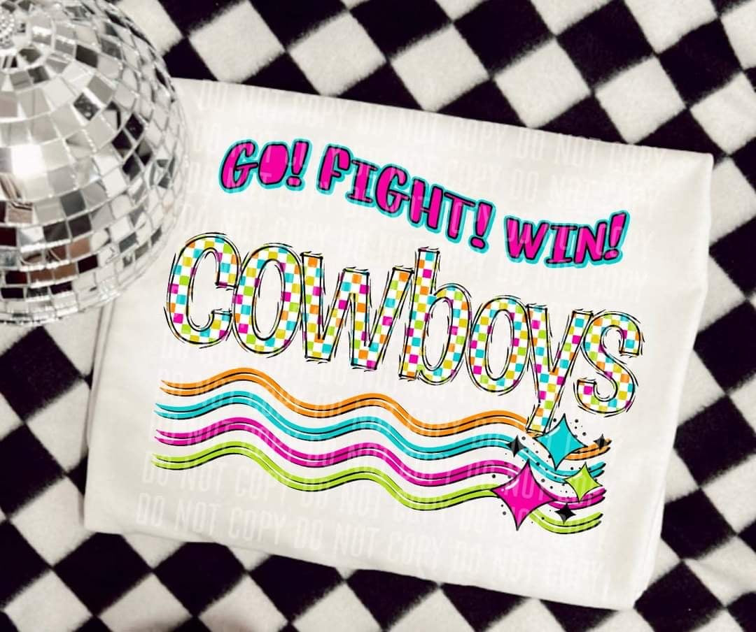 Go Fight Win cowboys (CC) 44667 DTF TRANSFER