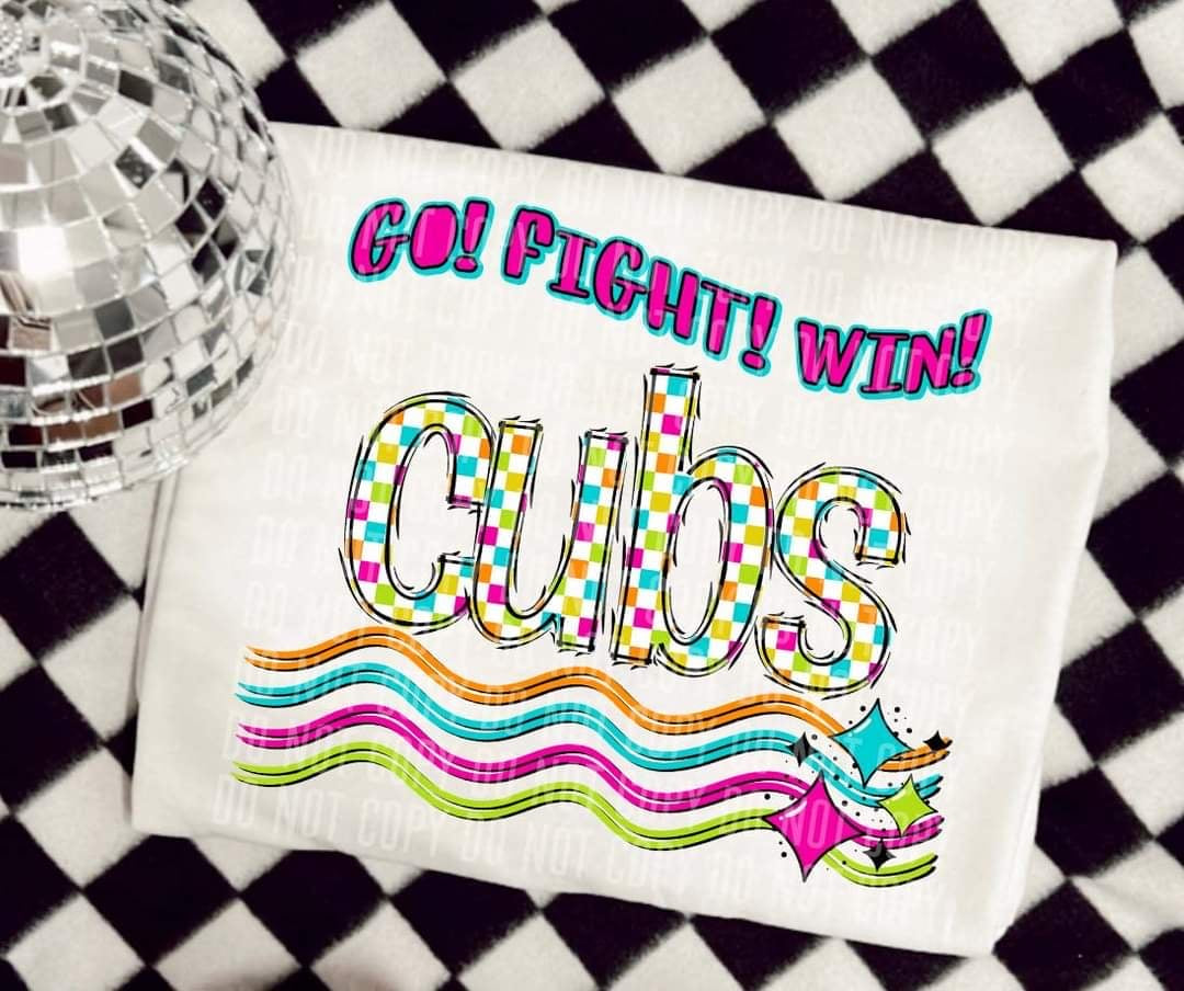 Go Fight Win cubs (CC) 44665 DTF TRANSFER