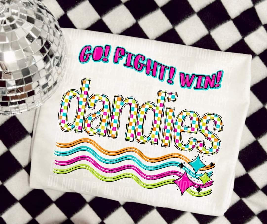 Go Fight Win dandies (CC) 44664 DTF TRANSFER
