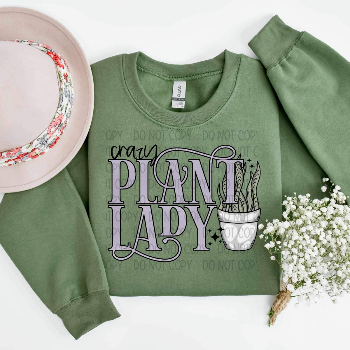 Crazy plant lady (SWB) 23073 DTF transfer
