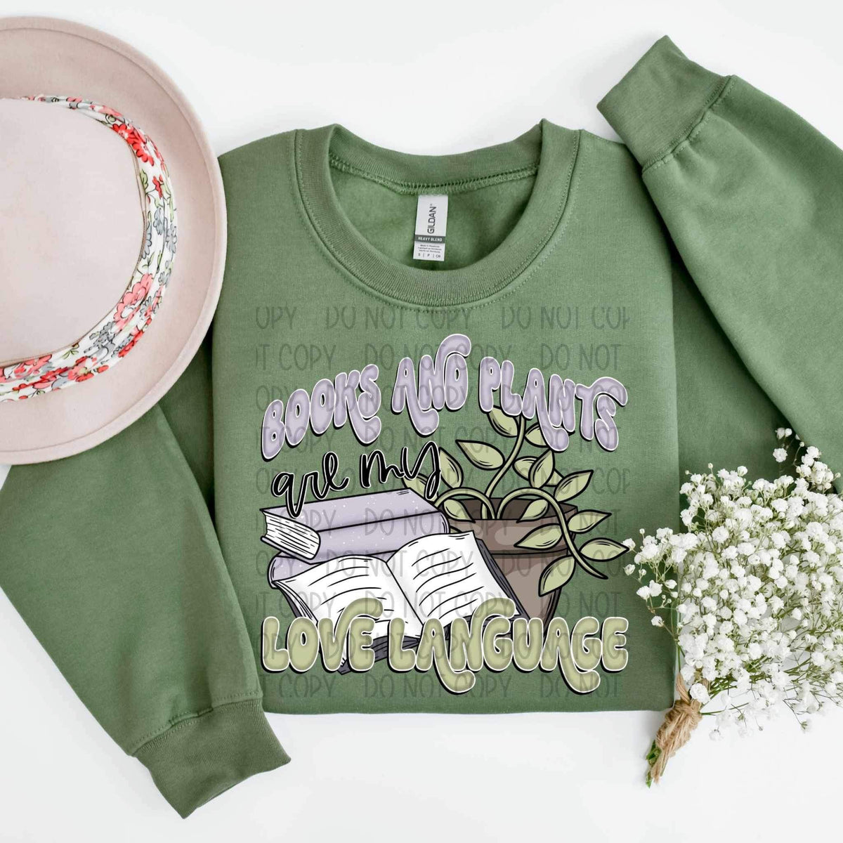 Books and plants are my love language (SWB) 23072 DTF transfer