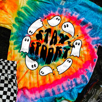 Stay spooky ghost circle (CSC) 32208 DTF transfer