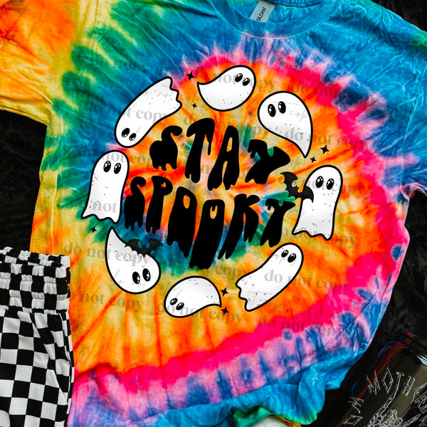 Stay spooky ghost circle (CSC) 32208 DTF transfer