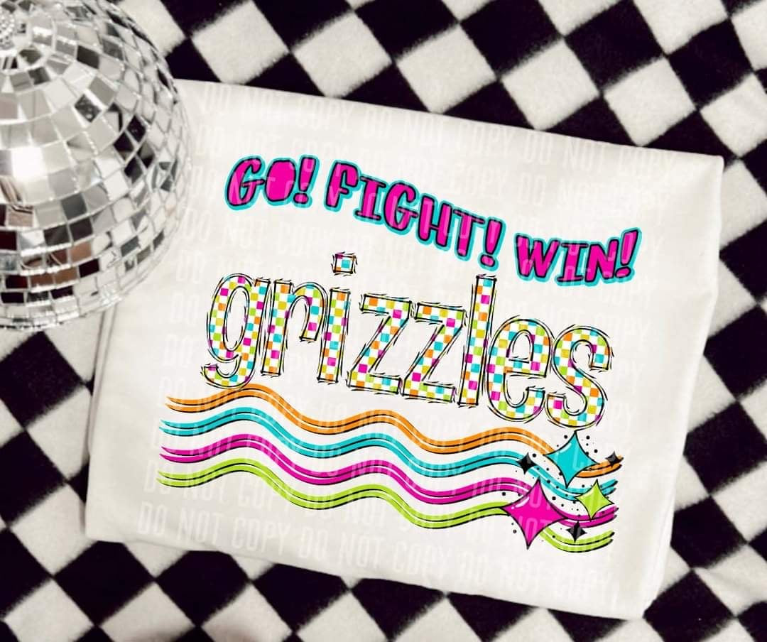 Go Fight Win grizzlies (CC) 44653 DTF TRANSFER