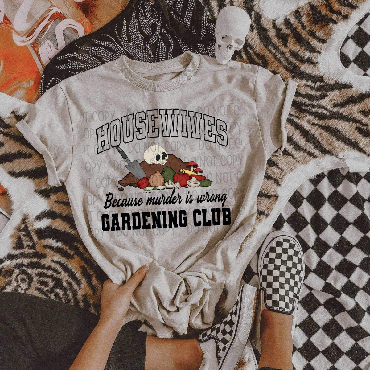 Housewives gardening club because murder is wrong (SWB) 23066 DTF transfer