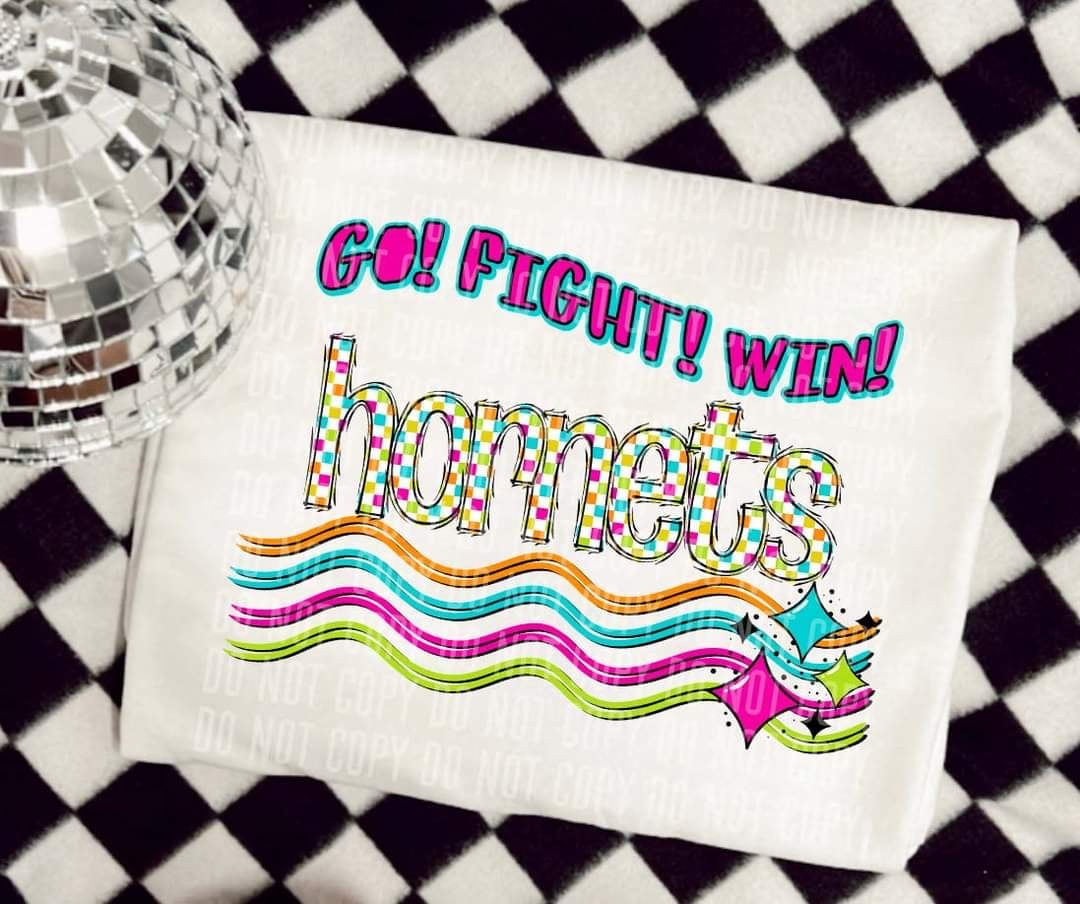 Go Fight Win hornets (CC) 44648 DTF TRANSFER