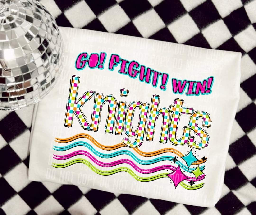 Go Fight Win knights (CC) 44612 DTF TRANSFER