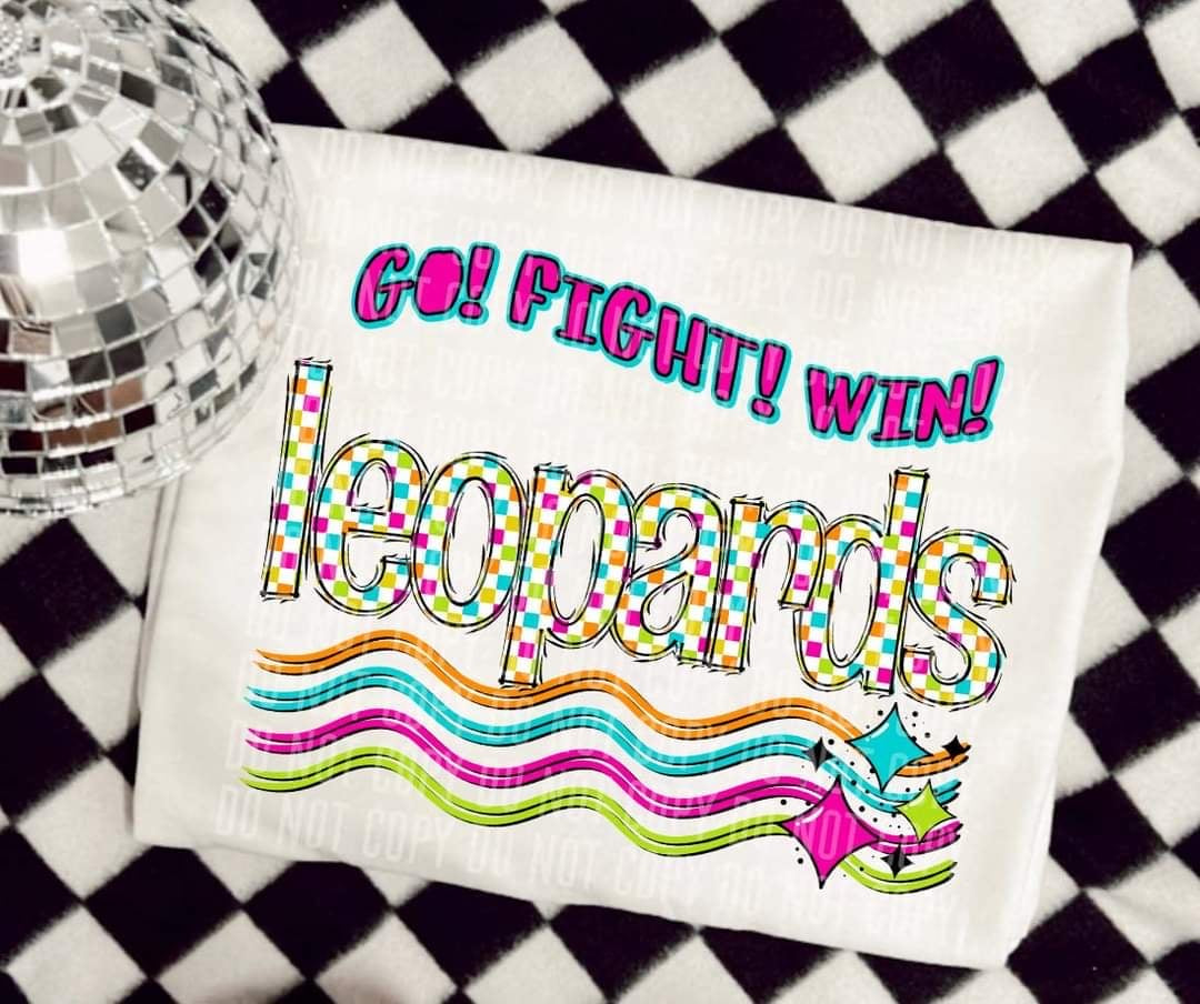 Go Fight Win leopards (CC) 44611 DTF TRANSFER